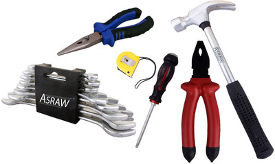 

Asraw Hand Tool Kit(14 Tools), Multicolor