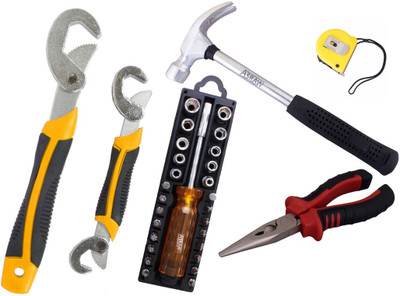 

Asraw Hand Tool Kit(6 Tools), Multicolor