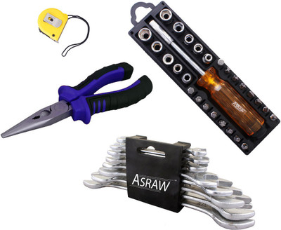 

Asraw Hand Tool Kit(12 Tools), Multicolor