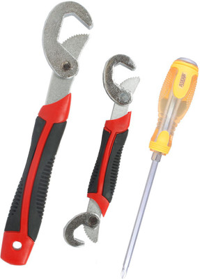 

Asraw Snap N Grip & Double Sided Screwdriver Hand Tool Kit(2 Tools), Multicolor