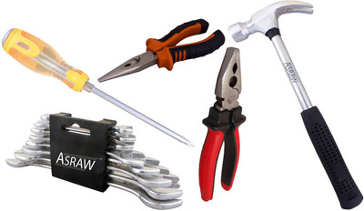

Asraw Hand Tool Kit(13 Tools), Multicolor