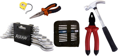 

Asraw Hand Tool Kit(14 Tools), Multicolor
