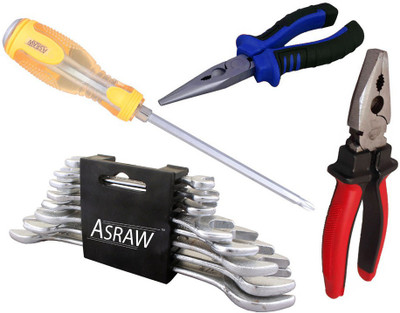 

Asraw Hand Tool Kit(12 Tools), Multicolor