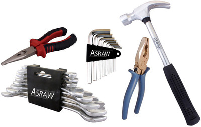 

Asraw Hand Tool Kit(13 Tools), Multicolor