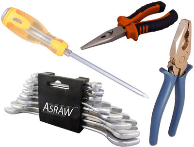 

Asraw Hand Tool Kit(12 Tools), Multicolor