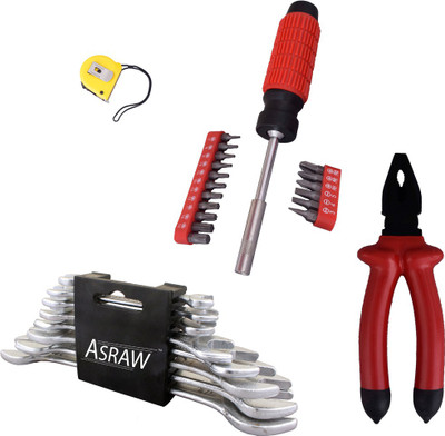 

Asraw Hand Tool Kit(12 Tools), Multicolor