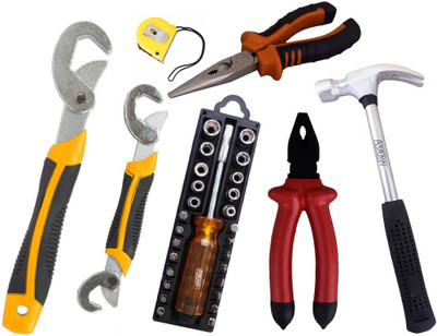 Asraw Hand Tool Kit(7 Tools), Multicolor