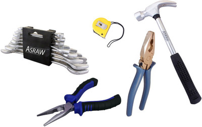 

Asraw Hand Tool Kit(13 Tools), Multicolor