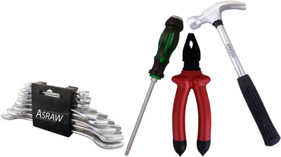 

Asraw Hand Tool Kit(12 Tools), Multicolor