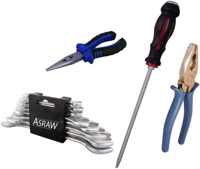 

Asraw Hand Tool Kit(12 Tools), Multicolor