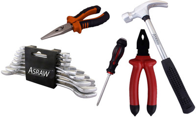 

Asraw Hand Tool Kit(13 Tools), Multicolor
