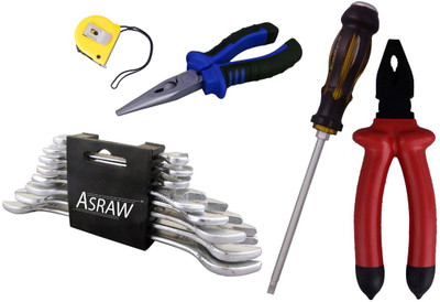 

Asraw Hand Tool Kit(13 Tools), Multicolor