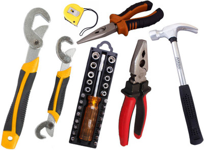 

Asraw Hand Tool Kit(7 Tools), Multicolor