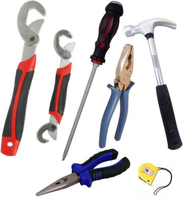 

Asraw Hand Tool Kit(7 Tools), Multicolor