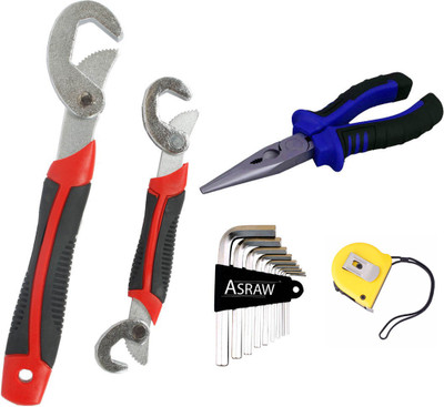 

Asraw Hand Tool Kit(5 Tools), Multicolor