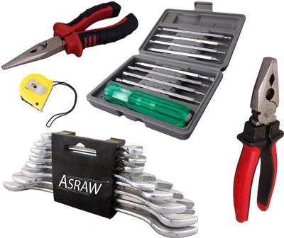 

Asraw Hand Tool Kit(13 Tools), Multicolor
