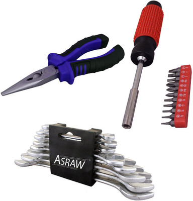 

Asraw Hand Tool Kit(11 Tools), Multicolor