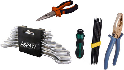 

Asraw Hand Tool Kit(12 Tools), Multicolor