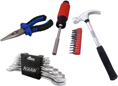 

Asraw Hand Tool Kit(12 Tools), Multicolor