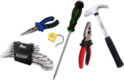 

Asraw Hand Tool Kit(14 Tools), Multicolor