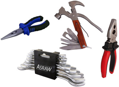 

Asraw Hand Tool Kit(12 Tools), Multicolor