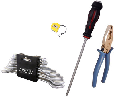 

Asraw Hand Tool Kit(12 Tools), Multicolor