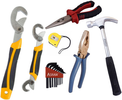 

Asraw Hand Tool Kit(7 Tools), Multicolor