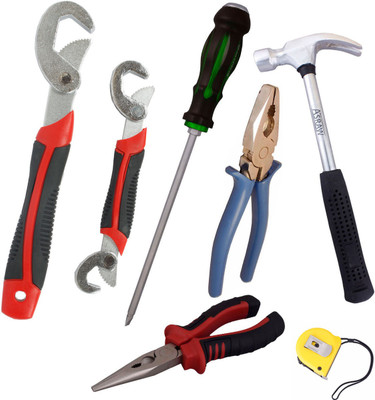 

Asraw Hand Tool Kit(7 Tools), Multicolor