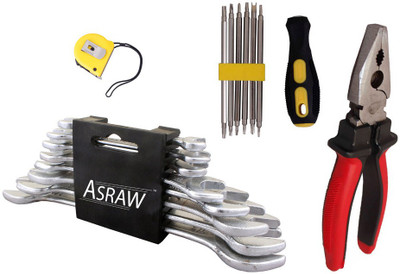 

Asraw Hand Tool Kit(12 Tools), Multicolor