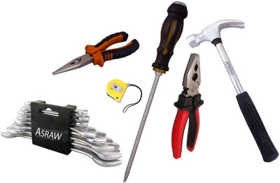 

Asraw Hand Tool Kit(14 Tools), Multicolor