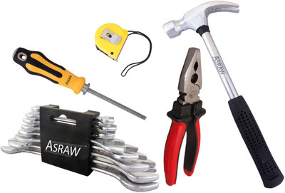 

Asraw Hand Tool Kit(13 Tools), Multicolor