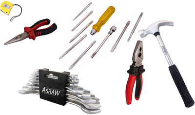 

Asraw Hand Tool Kit(14 Tools), Multicolor