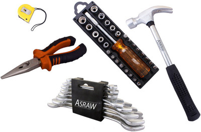 

Asraw Hand Tool Kit(13 Tools), Multicolor
