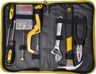 

Stanley Hand Tool Kit(8 Tools), Black and silver