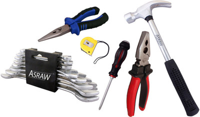 

Asraw Hand Tool Kit(14 Tools), Multicolor