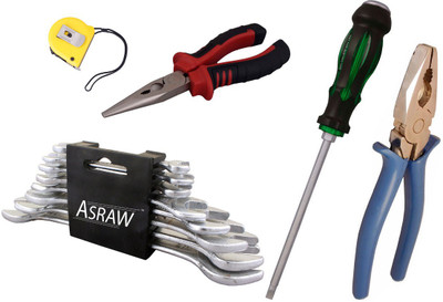Asraw Hand Tool Kit(13 Tools), Multicolor