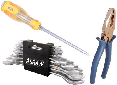 

Asraw Hand Tool Kit(11 Tools), Multicolor