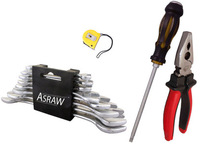 

Asraw Hand Tool Kit(12 Tools), Multicolor