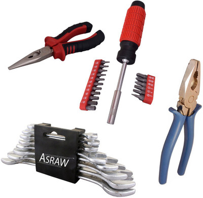 

Asraw Hand Tool Kit(12 Tools), Multicolor
