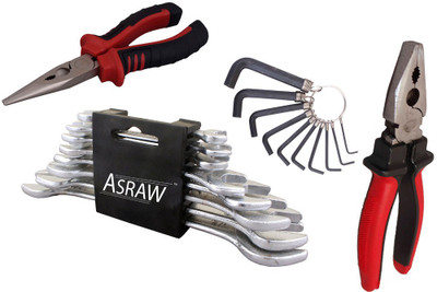 

Asraw Hand Tool Kit(12 Tools), Multicolor