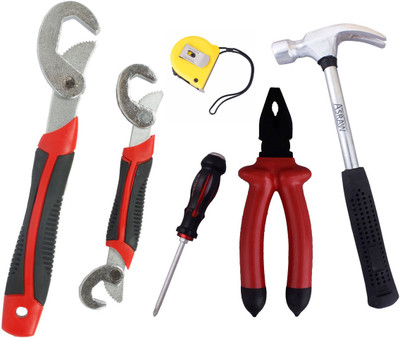 

Asraw Hand Tool Kit(6 Tools), Multicolor