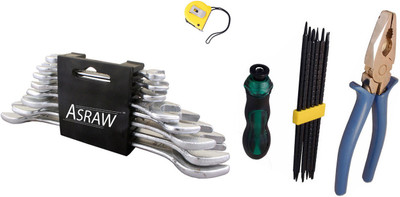 

Asraw Hand Tool Kit(12 Tools), Multicolor