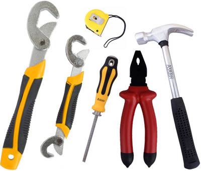 

Asraw Hand Tool Kit(6 Tools), Multicolor