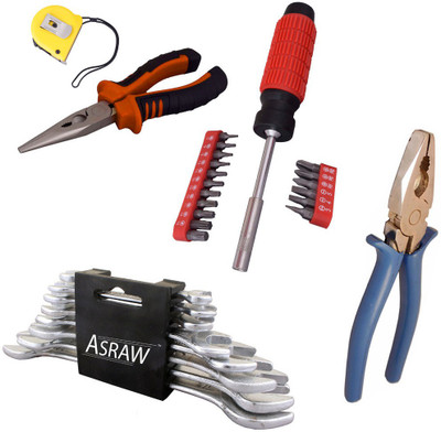 

Asraw Hand Tool Kit(13 Tools), Multicolor