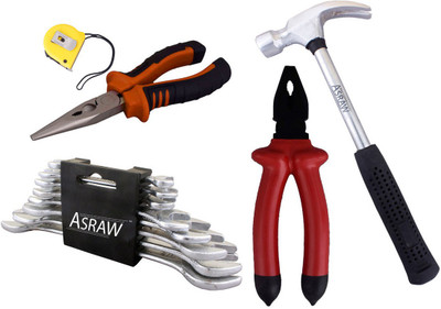 

Asraw Hand Tool Kit(13 Tools), Multicolor