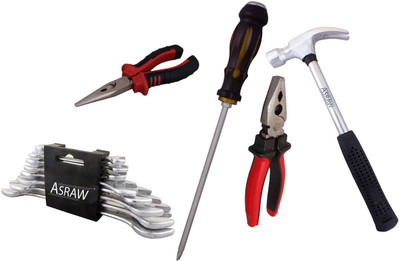 

Asraw Hand Tool Kit(13 Tools), Multicolor