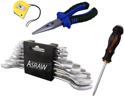 

Asraw Hand Tool Kit(12 Tools), Multicolor