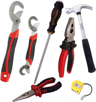 

Asraw Hand Tool Kit(7 Tools), Multicolor