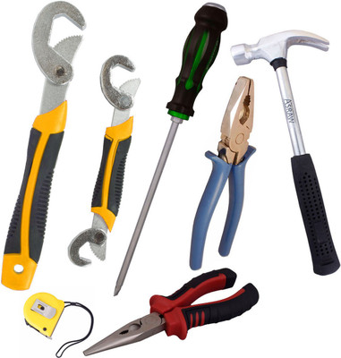 

Asraw Hand Tool Kit(7 Tools), Multicolor