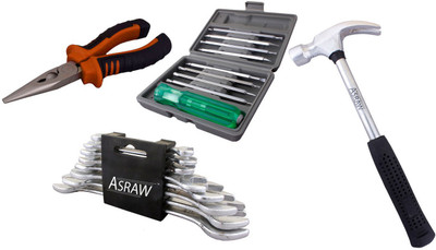 

Asraw Hand Tool Kit(12 Tools), Multicolor